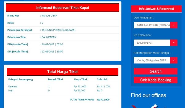 Cara Pesan Tiket Kapal Laut Online - Jadwal Kapal